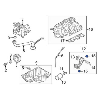 Ford OE - Engine Oil Filter Housing Drain Plug