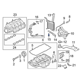 Ford OE - Inner Engine Oil Cooler Bolt