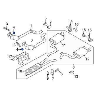 Ford OE - Exhaust System Hanger Nut