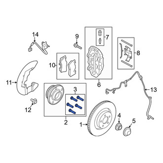 Ford OE - Rear Wheel Lug Stud