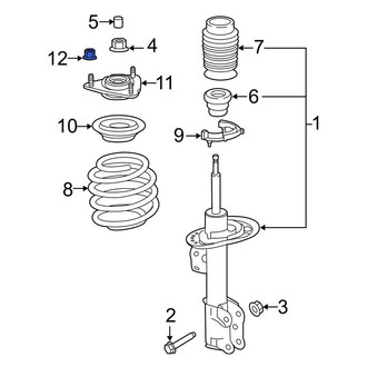 Ford OE - Upper Suspension Shock Absorber Nut
