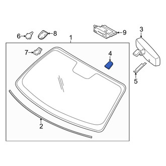 Ford OE - Interior Rear View Mirror Bracket