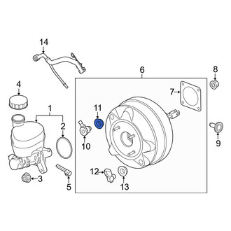 Ford OE - Power Brake Booster Grommet