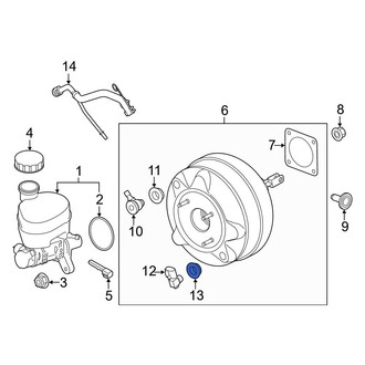 Ford OE - Power Brake Booster Grommet