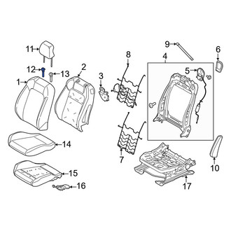 Ford OE - Center Headrest Guide