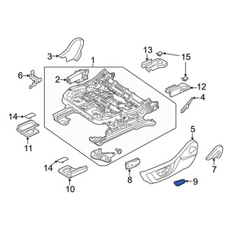 Ford OE - Front Right Power Seat Switch Knob