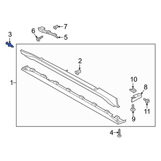 Ford OE - Radiator Support Splash Shield Guide Pin