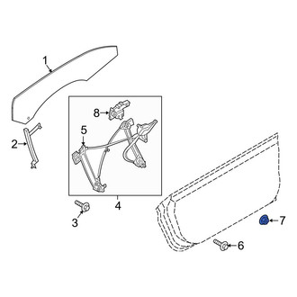 Ford OE - Fuel Tank Shield Nut