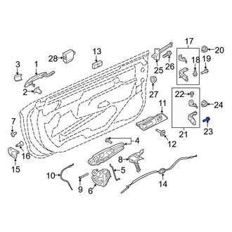 Ford OE - Radiator Support Tie Bar Bolt