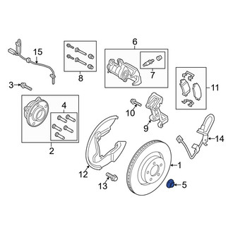 Ford OE - Front CV Joint Nut