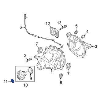 Ford OE - Differential Drive Pinion Nut
