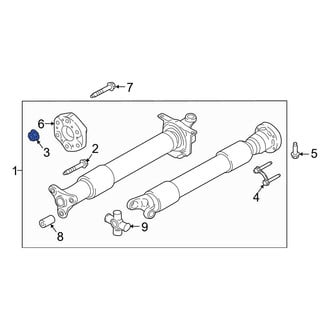 Ford OE - Steering Damper Nut