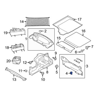 Ford OE - Front Lower Radiator Support Air Deflector Clip