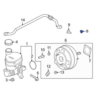 Ford OE - Power Brake Booster Nut