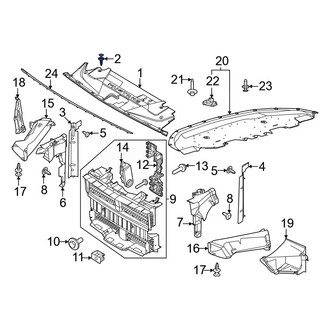 Ford OE - Inner Brake Air Duct Rivet