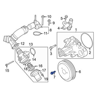Ford OE - Engine Water Pump Pulley Bolt