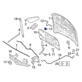 Ford OE - Window Regulator Nut