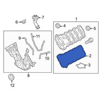 Ford OE - Left Outer Engine Valve Cover Gasket