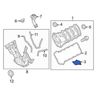 Ford OE - Right Outer Engine Valve Cover Gasket