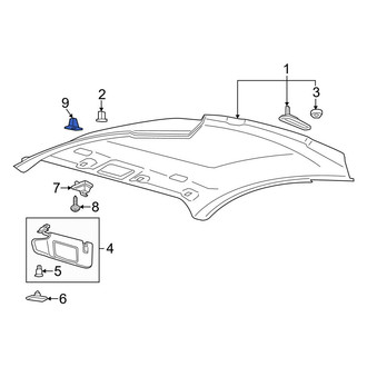 Ford OE - Sun Visor Holder Nut