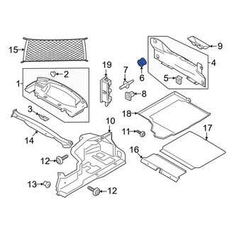 Ford OE - Rear Trunk Trim Panel Nut