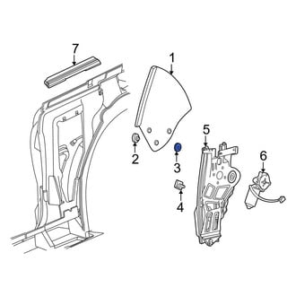 Ford OE - Front Door Glass Attaching Clips
