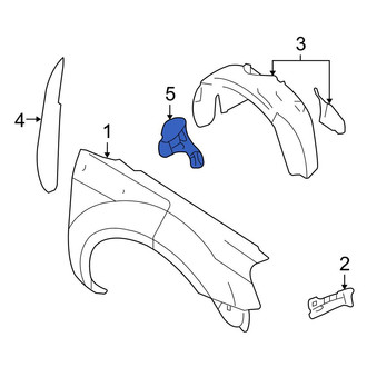 Ford OE - Left Fender Seal