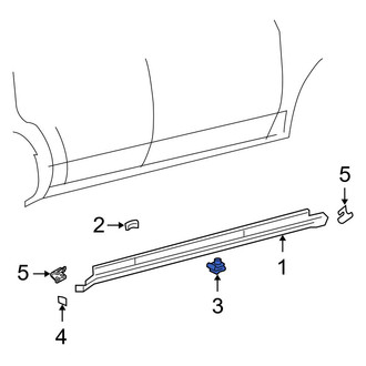 Ford OE - Lower Rocker Panel Molding Clip