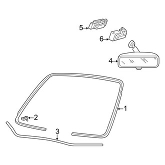 Ford OE - Windshield - Glass