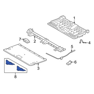 Ford OE - Folding Seat Latch Release Handle Bracket