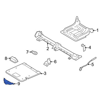 Ford OE - Folding Seat Latch Release Handle Bracket