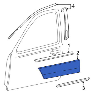 Ford OE - Rear Right Lower Body Trim Molding