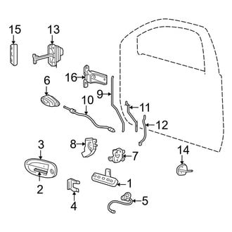 Ford OE - Front Door - Lock & Hardware