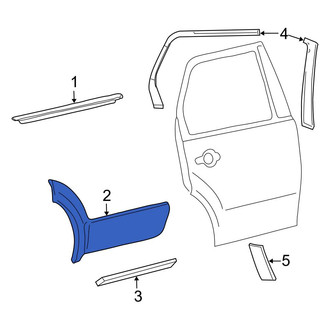 Ford OE - Rear Right Lower Body Trim Molding