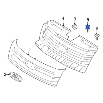 Ford OE - Wheel Arch Molding Rivet