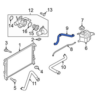 Ford OE - Engine Coolant Overflow Hose