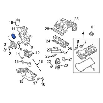 Ford OE - Rear Engine Crankshaft Seal