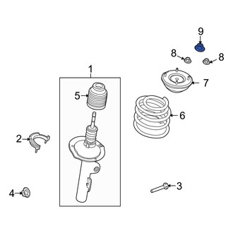 Ford OE - Upper Suspension Strut Nut