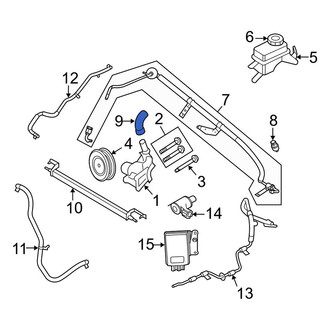 Ford OE - Power Steering Reservoir Hose