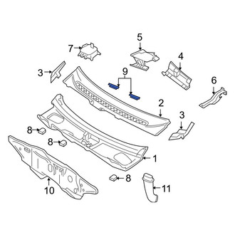 Ford OE - Left Cowl Cover Cap