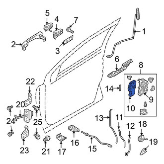 Ford OE - Rear Right Door Lock Actuator Motor