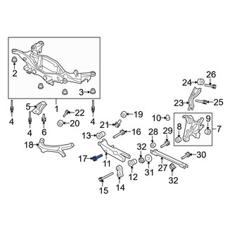 Ford OE - Rear Upper Suspension Control Arm Bolt