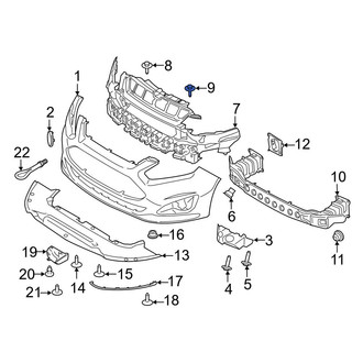 Ford OE - Radiator Support Access Cover Clip