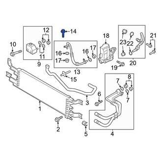Ford OE - Automatic Transmission Oil Cooler Hose Banjo Bolt