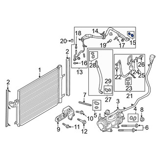 Ford OE - Rear A/C Refrigerant Line Seal Kit