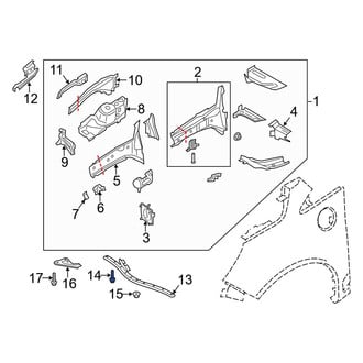 Ford OE - Frame Side Member Bolt