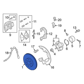 Ford OE - Front Disc Brake Rotor