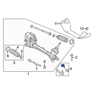Ford OE - Upper Manual Transmission Mount Nut