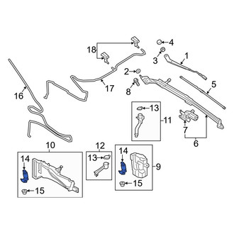 Ford OE - Windshield Washer Pump