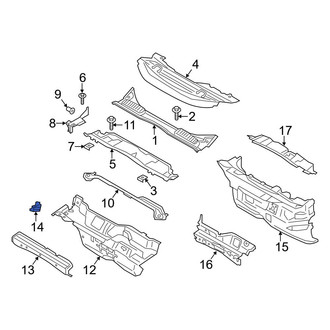 Ford OE - Front Right Cowl Panel Drain Valve